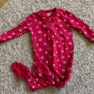 The Children’s Place Snowflake Cotton Footie PJs